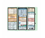 WhiteCoat Clipboard® Trifold - Mint Critical Care Edition